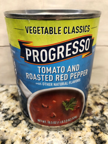 10 CANS Progresso Vegetable Classics Tomato and Roasted Red Pepper Soup 18.5 oz Can