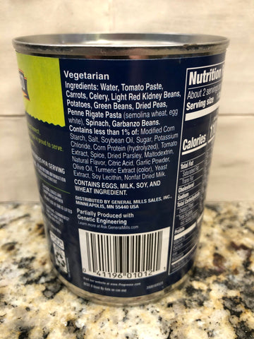 10 Cans of Progresso Vegetable Classics Minestrone Soup, 19 oz