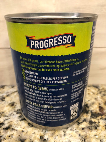 4 CANS Progresso Vegetable Classics Garden Vegetable Soup 18.5 oz Can