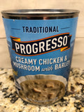 4 CANS Progresso Traditional Creamy Chicken & Mushroom with Barley Soup 18.5 oz Can