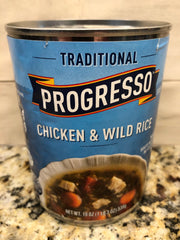 4 CANS Progresso Traditional Chicken and Wild Rice Soup 19 oz Can