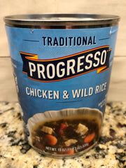 10 CANS Progresso Traditional Chicken and Wild Rice Soup 19 oz Can