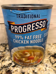 4 CANS Progresso Traditional 99% Fat Free Chicken Noodle Soup 19 oz Can