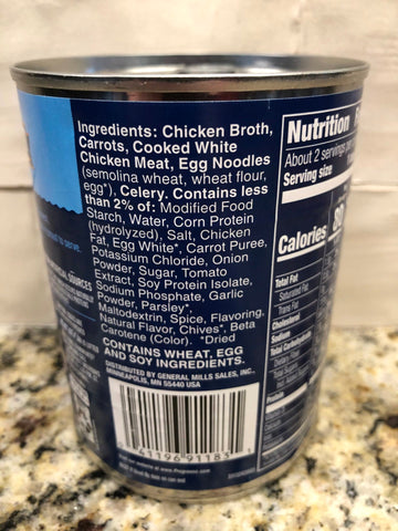 10 Cans of Progresso Traditional 99% Fat Free Chicken Noodle Soup, 19 oz