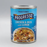Progresso Traditional Chicken & Orzo with Lemon Soup, 18.5 oz Cans