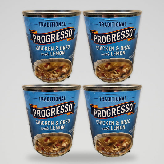 Progresso Traditional Chicken & Orzo with Lemon Soup, 18.5 oz Cans