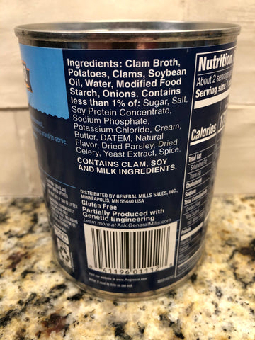 10 Cans of Progresso Traditional New England Clam Chowder Soup, 18.5 oz