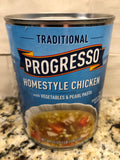 10 Cans of Progresso Traditional Homestyle Chicken w Vegetables Pearl Pasta Soup, 19 oz
