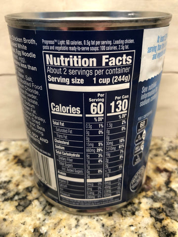 10 Cans of Progresso Light Chicken Noodle Soup, 18.5 oz