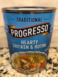 10 CANS Progresso Traditional Hearty Chicken & Rotini Soup 19 oz Can