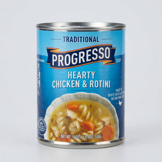 Progresso Traditional Hearty Chicken & Rotini Soup, 19 oz Cans