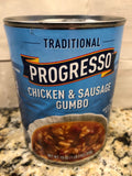 10 Cans of Progresso Traditional Chicken and Sausage Gumbo Soup, 19 oz