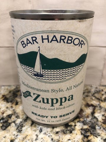 6 CANS Bar Harbor Zuppa Mediterranean Clam Chowder 15 Oz Can Soup FREE SHIP