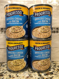 4 CANS Progresso Rich & Hearty Broccoli Cheese with Bacon Soup 18 oz Can