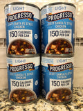 4 CANS Progresso Light Zesty Santa Fe Style Chicken Soup 18.5 oz Can