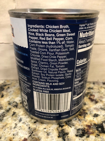 4 Cans of Progresso Light Zesty Santa Fe Style Chicken Soup, 18.5 oz