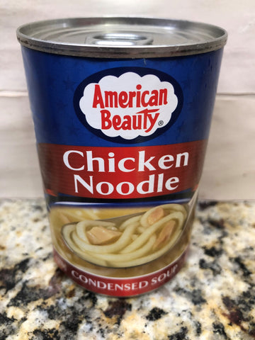 8 CANS American Beauty Chicken Noodle Condensed Soup 10.5 oz Can Campbells