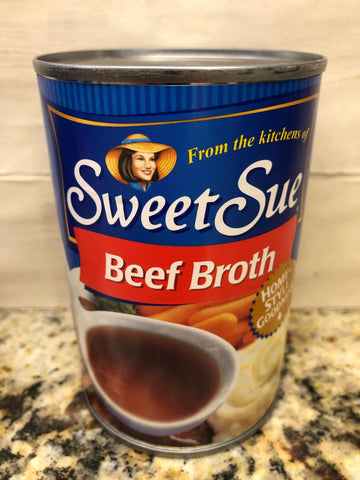 5 CANS Sweet Sue Home Style Beef Broth 14.5 oz Can Soup French Dip