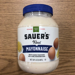 CF Sauer Rich & Creamy Mayonnaise Real Mayo 30oz Jar Sauce Dukes