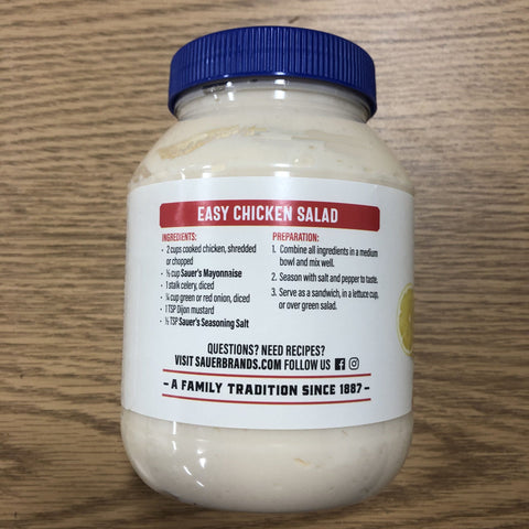 CF Sauer Rich & Creamy Mayonnaise Real Mayo, 30 oz