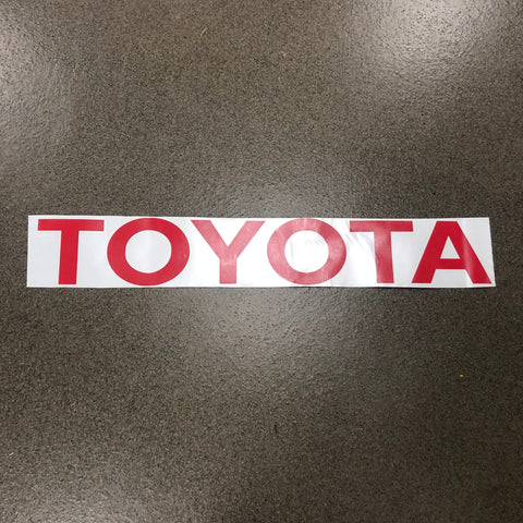 Toyota Pickup Truck Tailgate Letters Sticker RED Pickup Bed Vinyl Decal