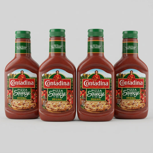 4 Bottles of Contadina Pizza Squeeze Original Sauce, 15 oz