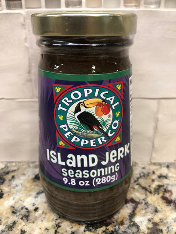 6 JARS Tropical Pepper Co Island Jerk Seasoning 9.8 Oz Sauce Chicken Spicy