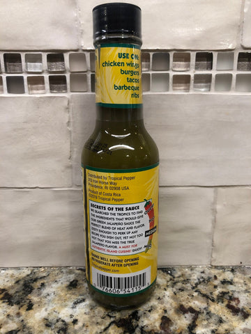 Tropical Pepper Co Green Jalapeno Pepper Hot Sauce 5 Oz Marinade