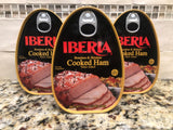 3 Iberia Boneless & Skinless Cooked Canned Ham 16oz (1LB.) dak picnic THREE