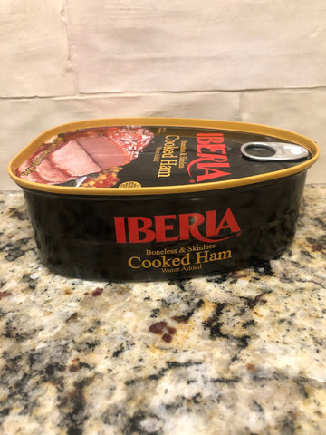 12 Iberia Boneless & Skinless Cooked Canned Ham 16oz (1LB.) dak picnic DOZEN