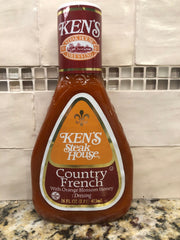 Ken's Steak House Country French with Orange Blossom Honey Salad Dressing 16 oz Bottle