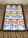 18 CANS Hilton's Oyster Stew made with fresh milk and butter 10 oz Can Chowder