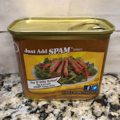 Spam Oven Roasted Turkey 12 oz Can Treet Lunch Meat Hormel spicy sandwich