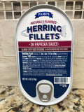 8 CANS Pampa Herring Fillets in Paprika Sauce 6 oz Can Tin Sardines