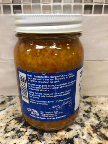 Mrs Campbell's Chow Chow Onion Pickle Relish Hot Dog