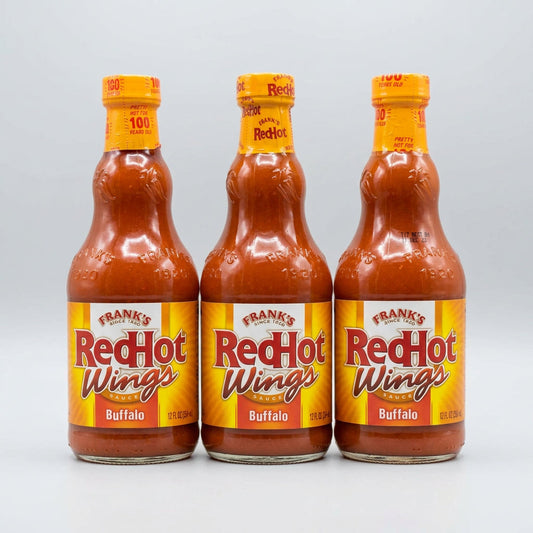 3 Bottles of Frank's Red Hot Buffalo Wings Sauce, 12 oz