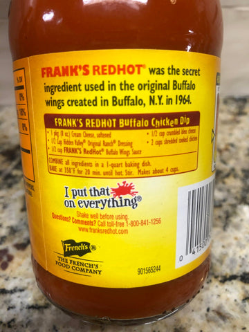 3 Bottles of Frank's Red Hot Buffalo Wings Sauce, 12 oz