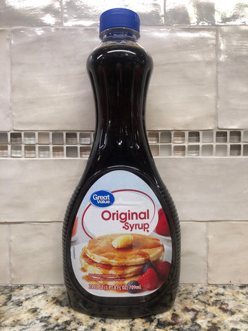 Great Value Original Syrup 24 fl oz Pancake Waffle Breakfast