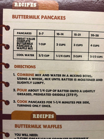 Great Value Buttermilk Complete Pancake & Waffle Mix, 32 oz