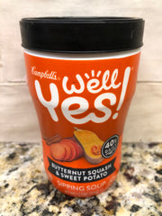 Campbell's Well Yes! Vegetable Soup Butternut Squash & Sweet Potato 11.1 Oz Cup