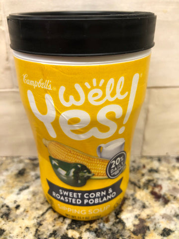 Campbell's Well Yes! Vegetable Soup Sweet Corn & Roasted Poblano 11.1 Oz Cup