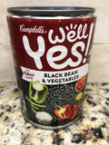 4 CANS Campbell's Well Yes! Black Bean & Vegetables Soup Vegetarian 16.3 Oz Can