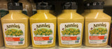 4 Squeeze Bottles of Annie's Organic Gluten Free Yellow Mustard 9 oz