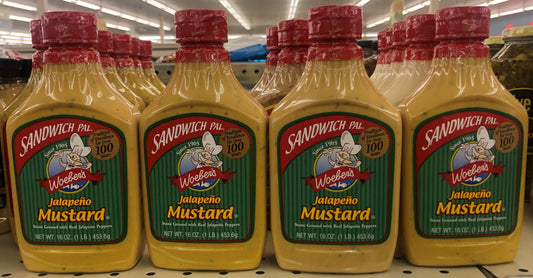 4 Bottles of Woeber's Sandwich Pal Jalapeño Mustard, 16 oz