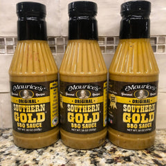 3 BOTTLES Maurice's Original Southern Gold BBQ Sauce 18 oz Ribs Beef Pork