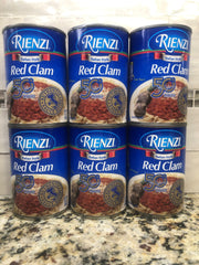 6 CANS Red Clam Italian Style Pasta Sauce 15 oz Can Soup Linguine Spaghetti