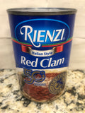 4 CANS Rienzi Red Clam Italian Style Pasta Sauce 15 oz Can Soup Linguine