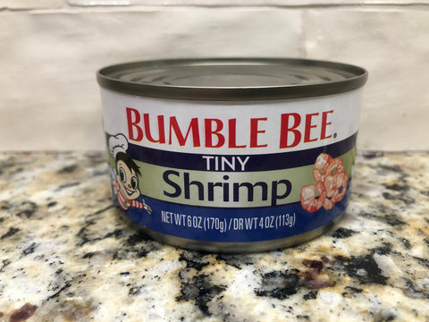 10 CANS BUMBLE BEE Tiny Shrimp 6 oz Dip Cake Food Salad Snack