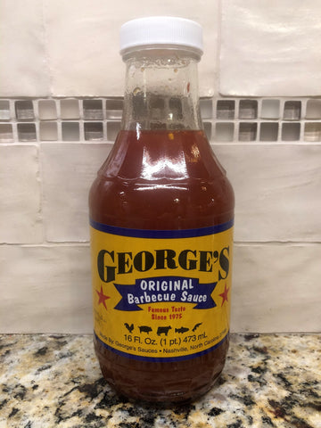 3 Bottles George's Original Barbecue Sauce 16 oz BBQ Marinade Pork Dip FREE SHIP