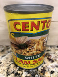 4 CANS Cento White Clam Pasta Sauce 10.5 oz Soup Linguine Spaghetti